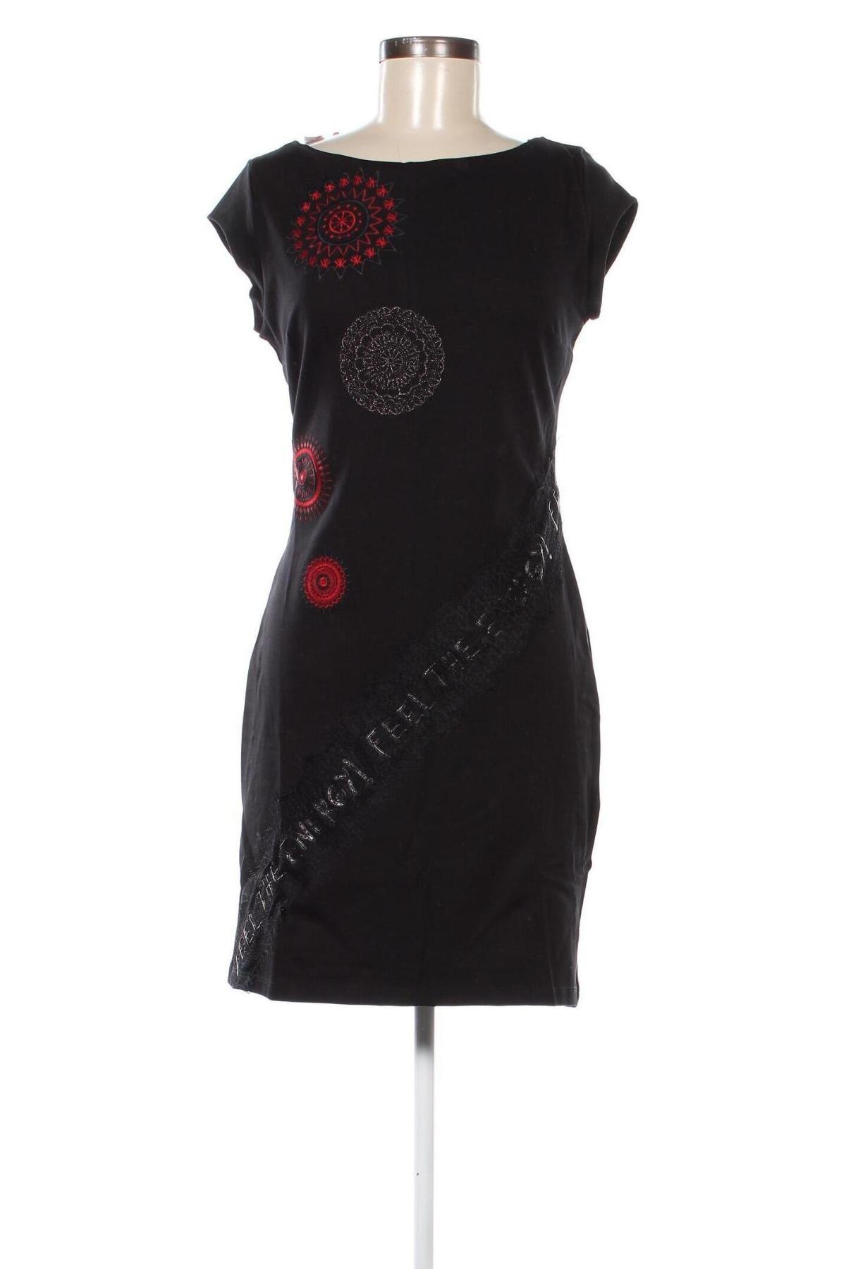 Šaty  Desigual, Veľkosť M, Farba Čierna, Cena  48,20 €