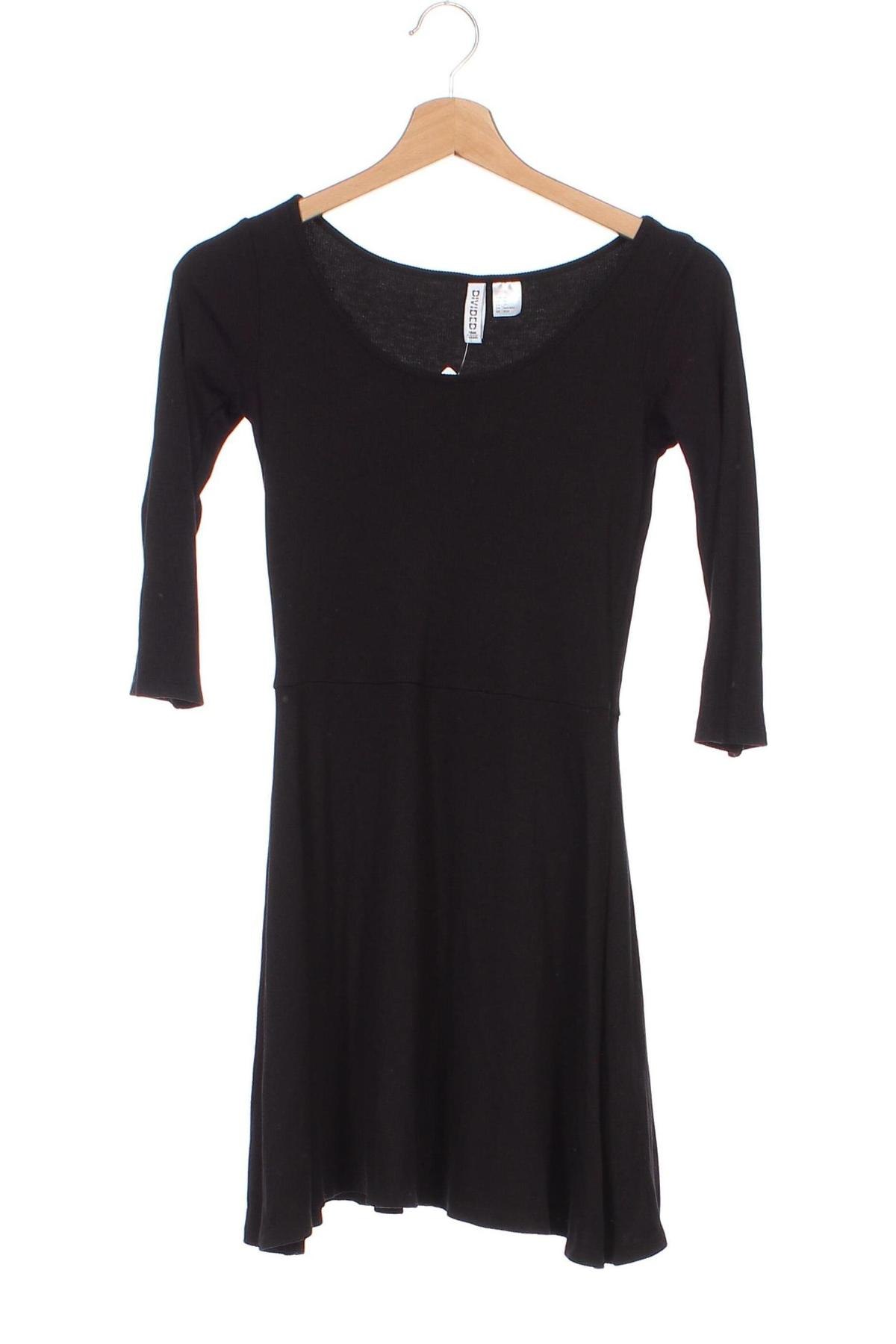 Kleid H&M Divided, Größe XS, Farbe Schwarz, Preis 16,04 €