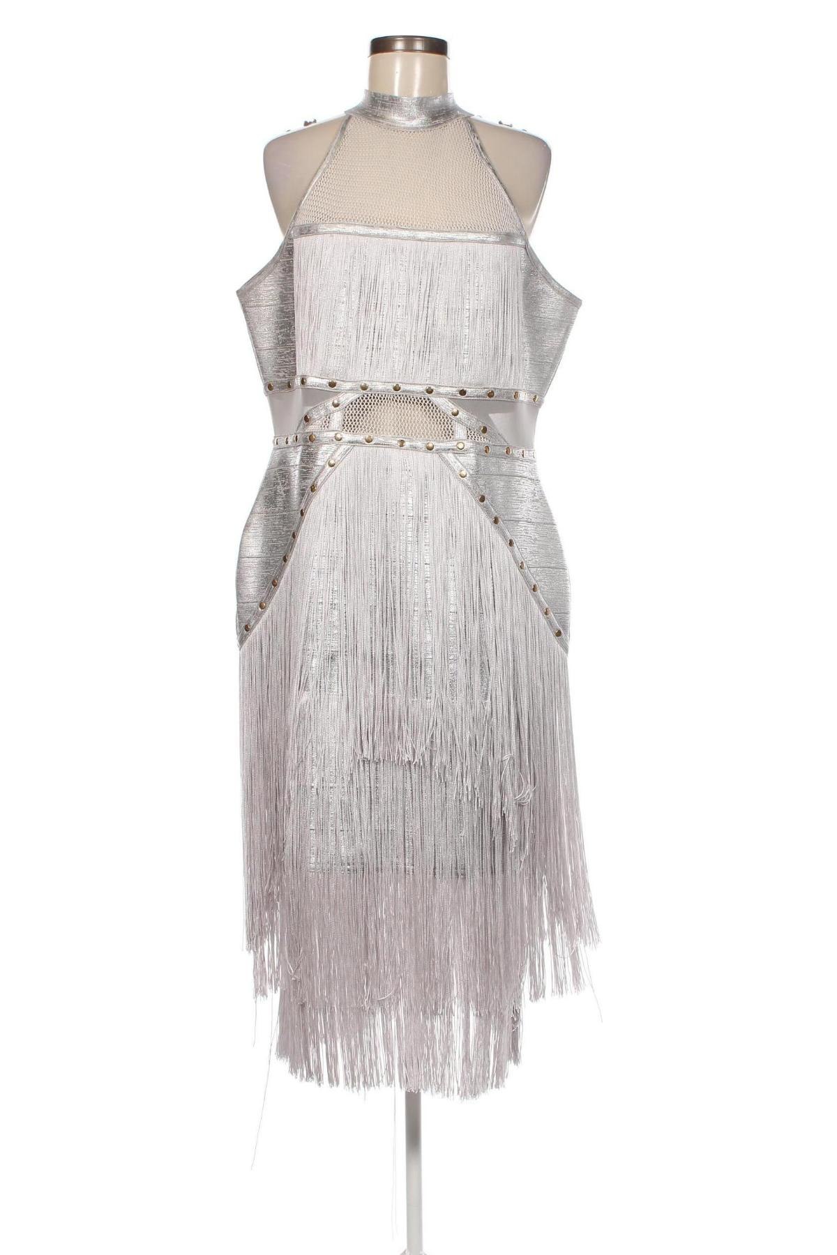 Kleid Karen Millen, Größe L, Farbe Grau, Preis 211,34 €