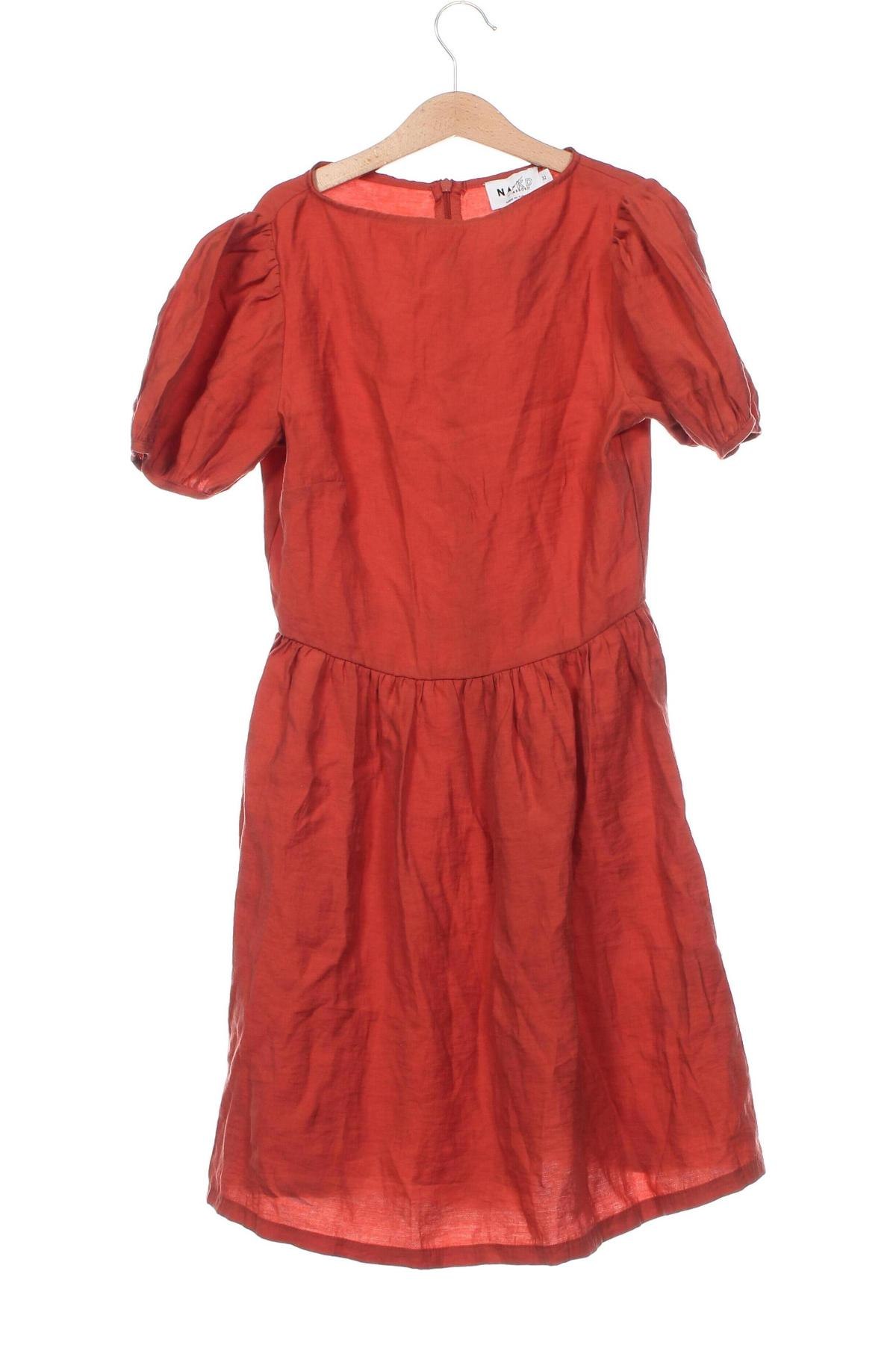 Kleid NA-KD, Größe XXS, Farbe Braun, Preis 13,50 €