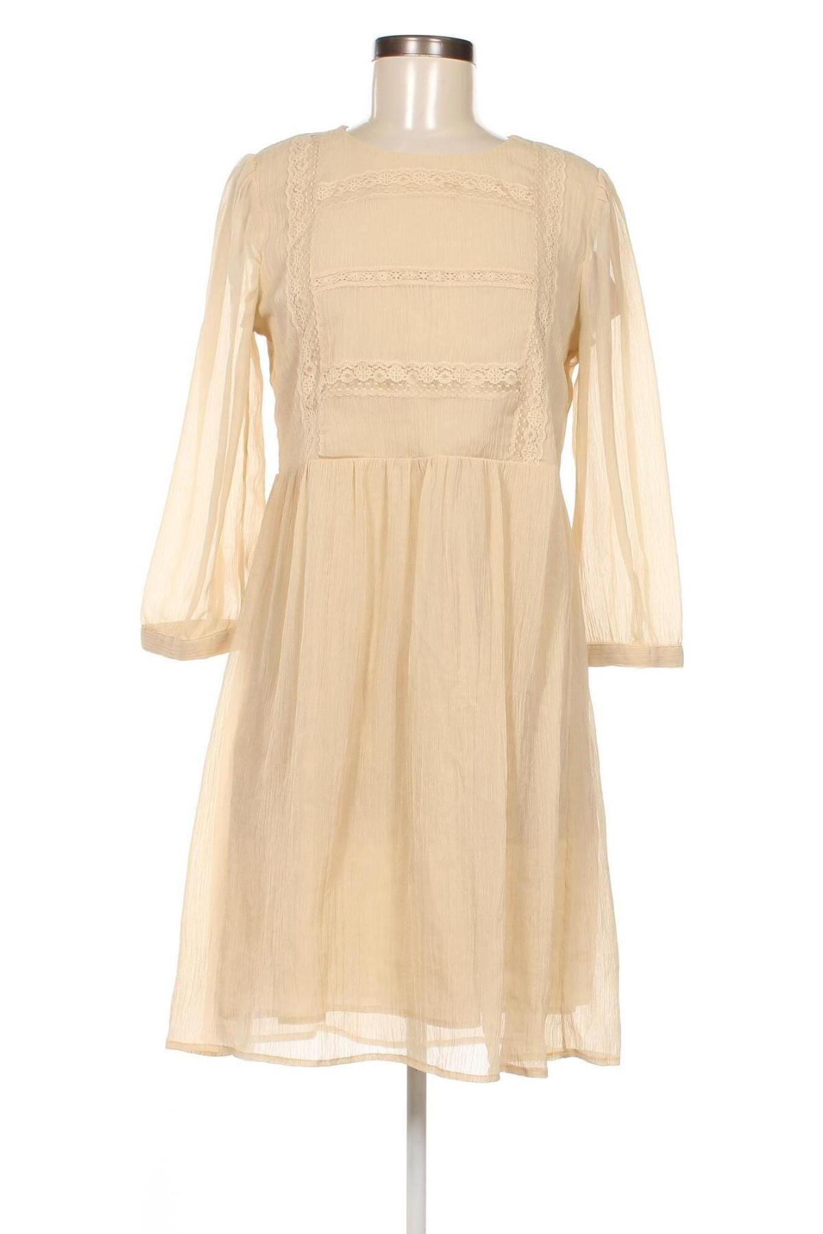 Kleid Pieces, Größe M, Farbe Beige, Preis € 22,20