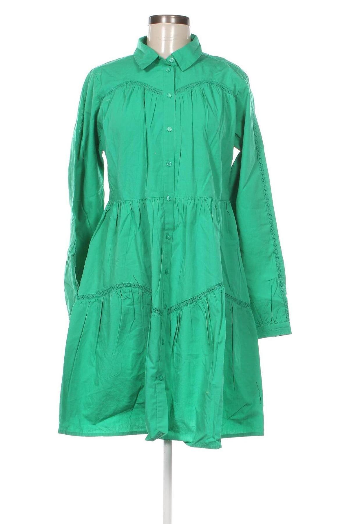 Φόρεμα Pieces, Μέγεθος L, Χρώμα Πράσινο, Τιμή 31,96 €