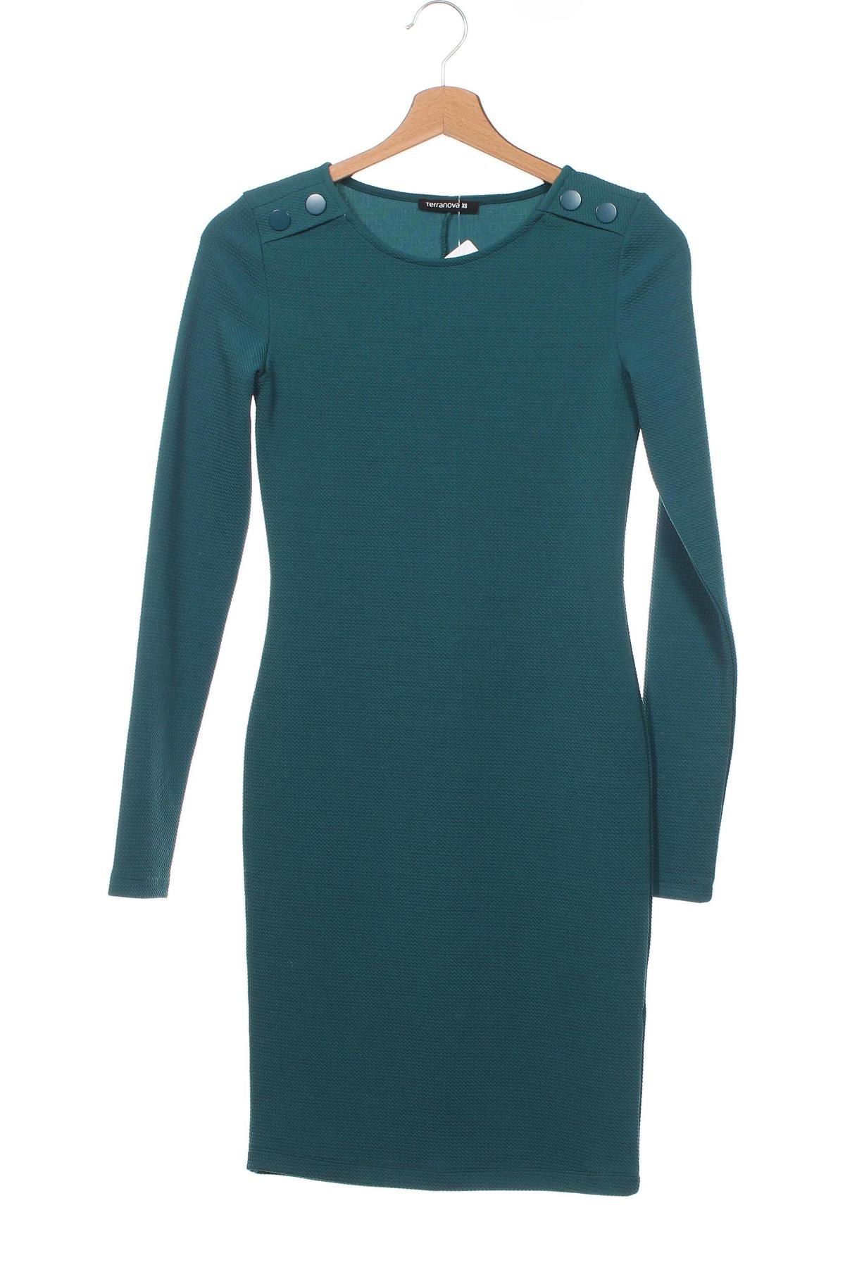 Φόρεμα Terranova, Μέγεθος XS, Χρώμα Πράσινο, Τιμή 16,62 €