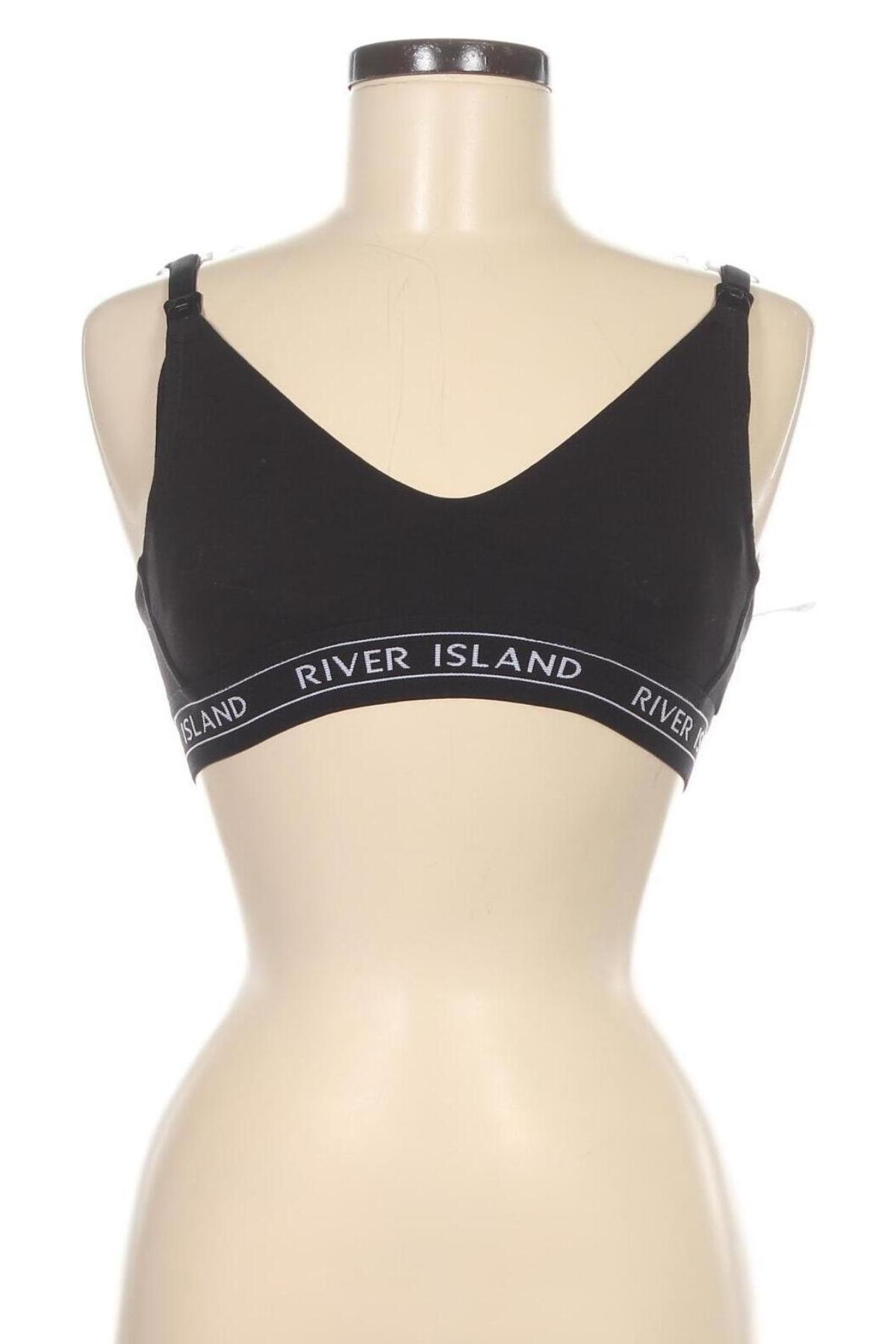Sutien River Island, Mărime XS, Culoare Negru, Preț 42,11 Lei