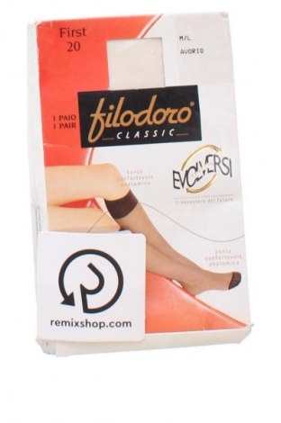 Κάλτσες Filodoro, Μέγεθος M, Χρώμα Εκρού, Τιμή 6,99 €