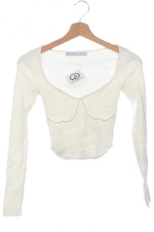 Bluză de femei Bershka, Mărime XS, Culoare Alb, Preț 61,99 Lei