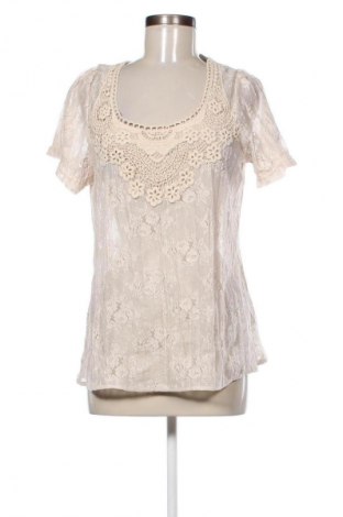 Damen Shirt Cream, Größe L, Farbe Beige, Preis 20,85 €