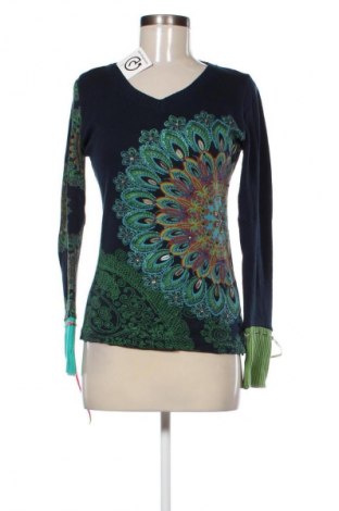 Дамска блуза Desigual, Размер S, Цвят Многоцветен, Цена 48,00 лв.
