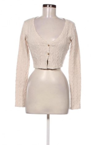 Damen Strickjacke Bershka, Größe M, Farbe Beige, Preis € 14,76