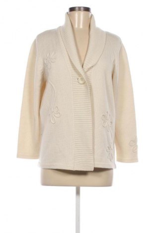 Damen Strickjacke Rabe, Größe XL, Farbe Ecru, Preis 16,75 €