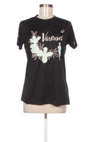 Γυναικείο t-shirt ASICS, Μέγεθος M, Χρώμα Μαύρο, Τιμή 17,99 €