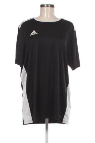 Γυναικείο t-shirt Adidas, Μέγεθος XL, Χρώμα Μαύρο, Τιμή 17,99 €