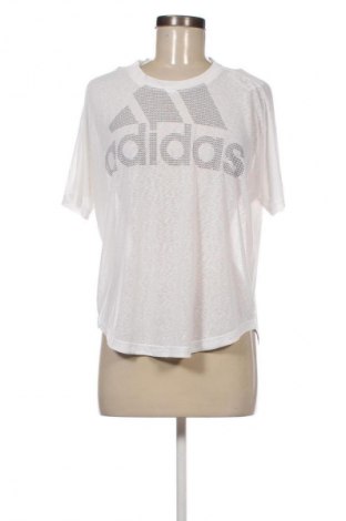 Damen T-Shirt Adidas, Größe M, Farbe Weiß, Preis 18,99 €
