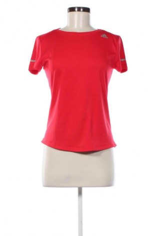 Γυναικείο t-shirt Adidas, Μέγεθος S, Χρώμα Κόκκινο, Τιμή 17,99 €