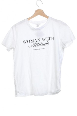 Γυναικείο t-shirt Amisu, Μέγεθος XS, Χρώμα Λευκό, Τιμή 10,57 €