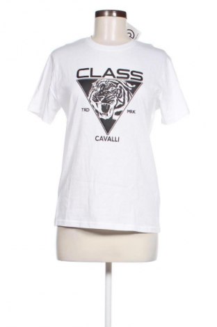 Tricou de femei Cavalli Class, Mărime S, Culoare Alb, Preț 375,99 Lei