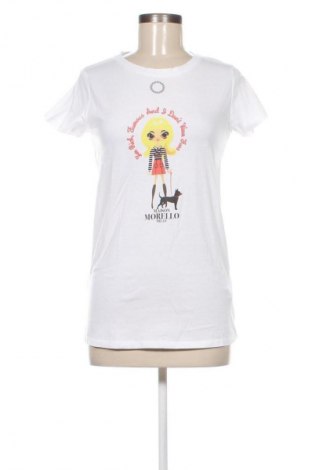 Tricou de femei Frankie Morello, Mărime M, Culoare Alb, Preț 234,99 Lei
