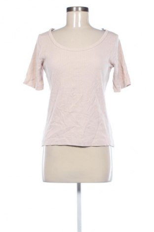 Damski T-shirt H&M, Rozmiar L, Kolor Beżowy, Cena 55,99 zł