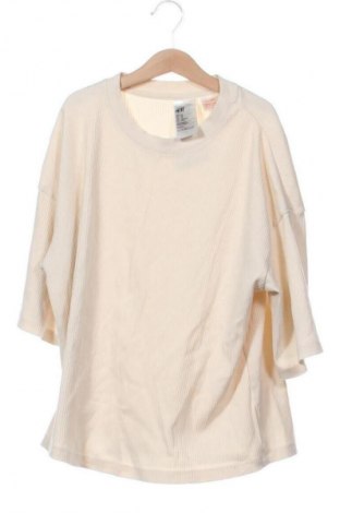 Γυναικείο t-shirt H&M, Μέγεθος XS, Χρώμα  Μπέζ, Τιμή 8,37 €