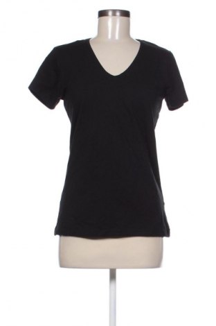 Damski T-shirt Laura Torelli, Rozmiar M, Kolor Czarny, Cena 55,99 zł