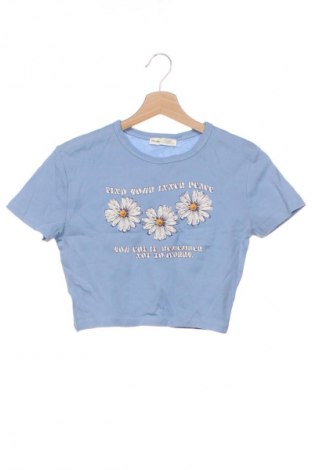 Damski T-shirt Pull&Bear, Rozmiar M, Kolor Niebieski, Cena 55,99 zł