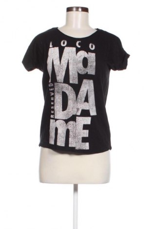 Γυναικείο t-shirt Reserved, Μέγεθος S, Χρώμα Μαύρο, Τιμή 8,75 €