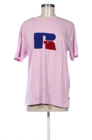 Γυναικείο t-shirt Russell Athletic, Μέγεθος S, Χρώμα Ρόζ , Τιμή 17,99 €