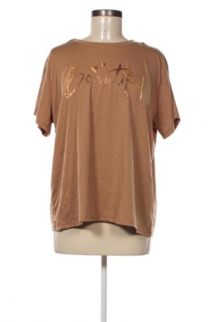 Damen T-Shirt SHEIN, Größe XL, Farbe Braun, Preis 11,99 €