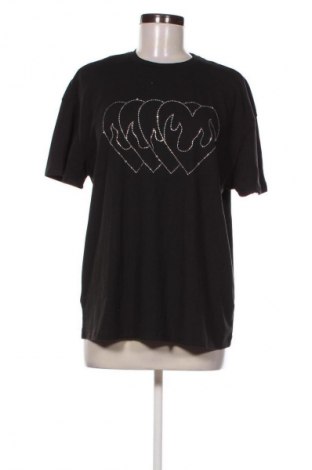 Γυναικείο t-shirt SHEIN, Μέγεθος M, Χρώμα Μαύρο, Τιμή 8,97 €