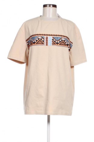 Damen T-Shirt SHEIN, Größe XL, Farbe Beige, Preis 15,31 €