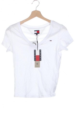 Damski T-shirt Tommy Jeans, Rozmiar XS, Kolor Biały, Cena 220,99 zł