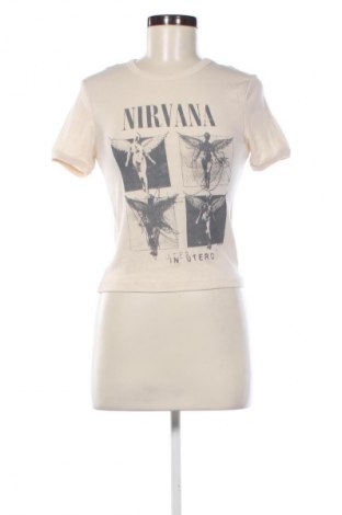 Γυναικείο t-shirt Topshop, Μέγεθος S, Χρώμα  Μπέζ, Τιμή 9,51 €