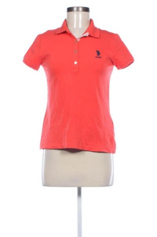 Дамска тениска U.S. Polo Assn., Размер M, Цвят Оранжев, Цена 38,28 лв.