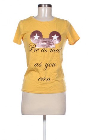 Γυναικείο t-shirt Unbranded, Μέγεθος S, Χρώμα Κίτρινο, Τιμή 10,99 €