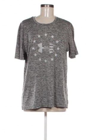 Γυναικείο t-shirt Under Armour, Μέγεθος XL, Χρώμα Γκρί, Τιμή 17,99 €