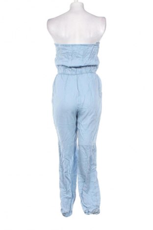 Salopetă lungă de damă Bershka, Mărime S, Culoare Albastru, Preț 156,99 Lei