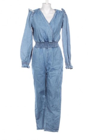 Langer Damen-Overall Bershka, Größe M, Farbe Blau, Preis 12,99 €