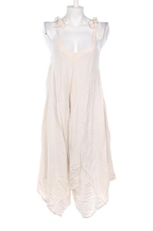 Langer Damen-Overall Made In Italy, Größe L, Farbe Ecru, Preis € 25,00