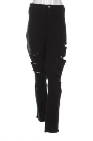 Damskie jeansy H&M Divided, Rozmiar 4XL, Kolor Czarny, Cena 95,99 zł
