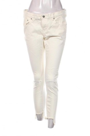 Damskie jeansy H&M Divided, Rozmiar XL, Kolor ecru, Cena 98,99 zł