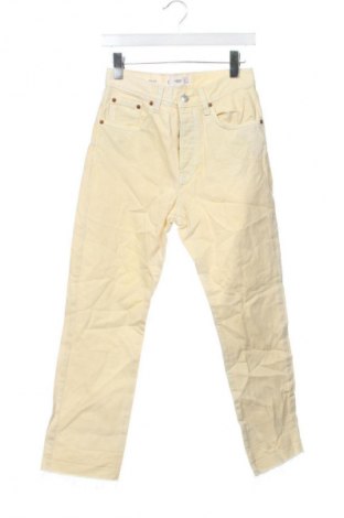 Дамски дънки Mango, Размер XS, Цвят Жълт, Цена 34,99 лв.