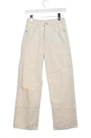 Дамски дънки Mango, Размер XS, Цвят Екрю, Цена 34,00 лв.