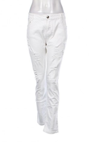 Damskie jeansy Unbranded, Rozmiar XL, Kolor Biały, Cena 68,33 zł