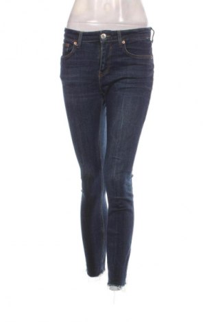 Blugi de femei Zara, Mărime M, Culoare Albastru, Preț 88,99 Lei