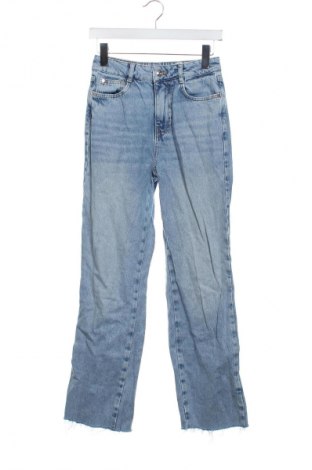 Дамски дънки Zara, Размер XS, Цвят Син, Цена 27,60 лв.