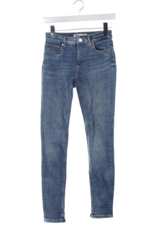 Blugi de femei Zara, Mărime XXS, Culoare Albastru, Preț 68,30 Lei
