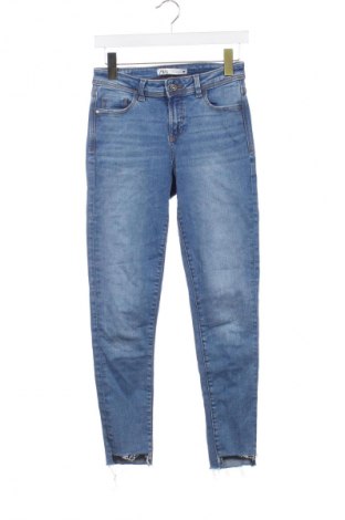 Damskie jeansy Zara, Rozmiar S, Kolor Niebieski, Cena 88,99 zł