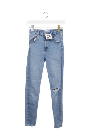 Blugi de femei Zara, Mărime XS, Culoare Albastru, Preț 68,30 Lei