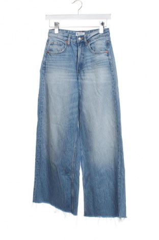 Damskie jeansy Zara, Rozmiar XXS, Kolor Niebieski, Cena 63,34 zł