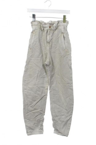 Дамски дънки Zara, Размер XXS, Цвят Бежов, Цена 27,99 лв.